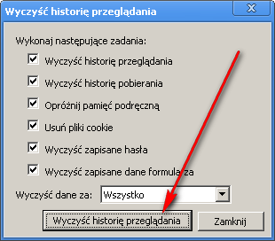 przycisk wyczyść